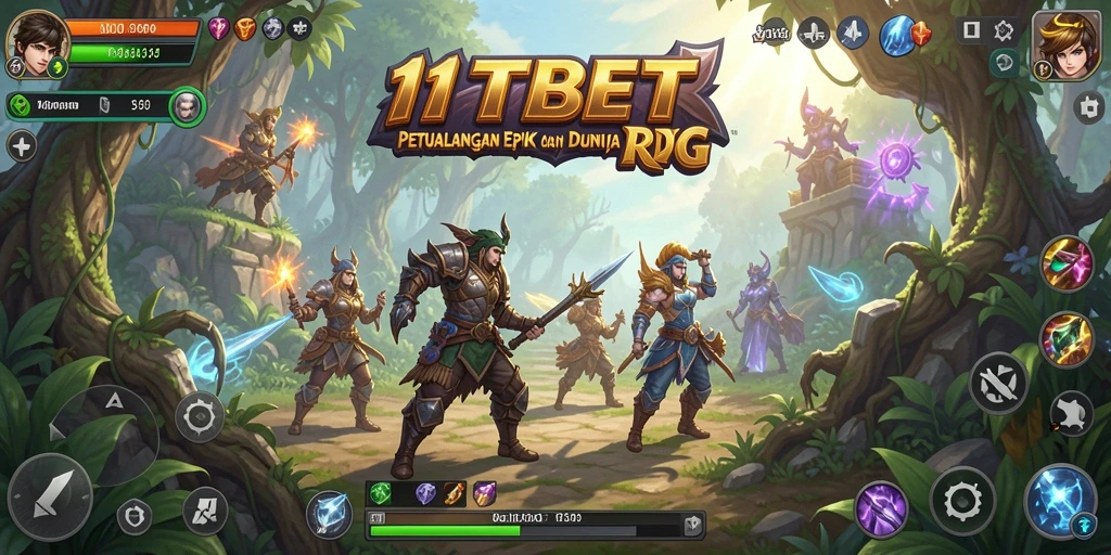 Screenshot gameplay épik dari 11TBET dengan tampilan pertarungan mendebarkan.