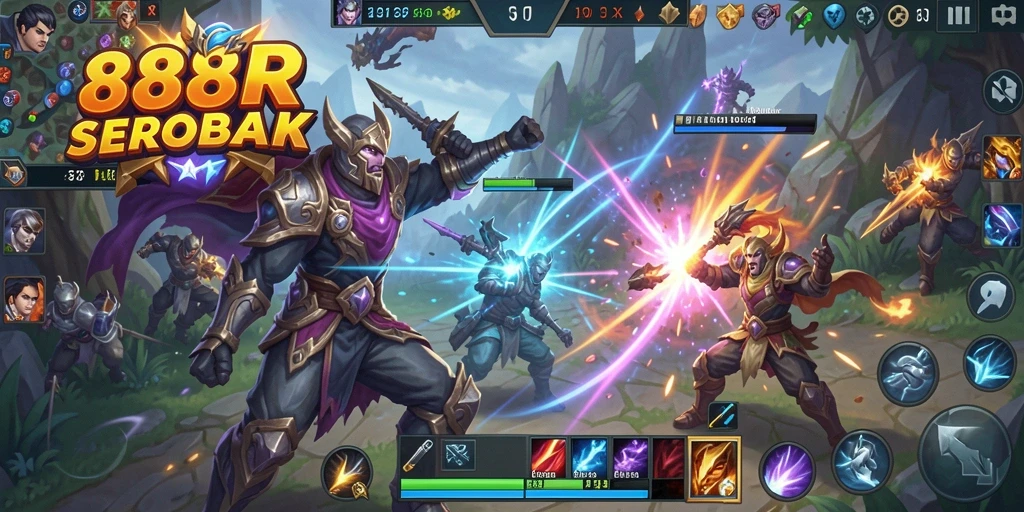 Tampilan gameplay intens dan strategis dalam <strong>888R</strong>