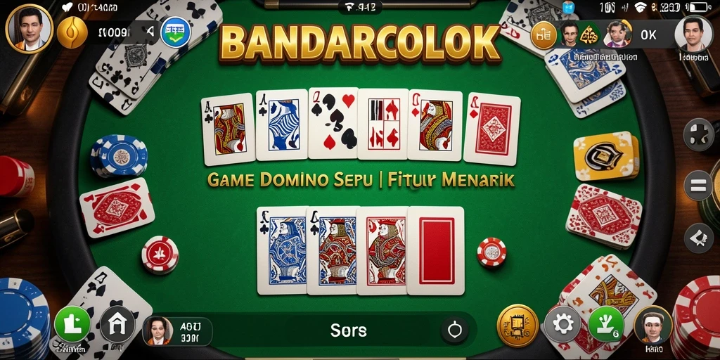 Screenshot gameplay BANDARCOLOK yang menunjukkan momen seru permainan Domino.