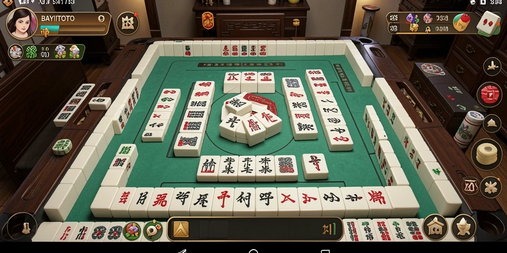 Tampilan gameplay BAYITOTO yang menarik saat bermain Mahjong.
