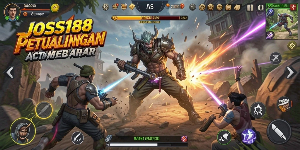 Tangkapan layar menarik dari gameplay aksi di JOSS188.