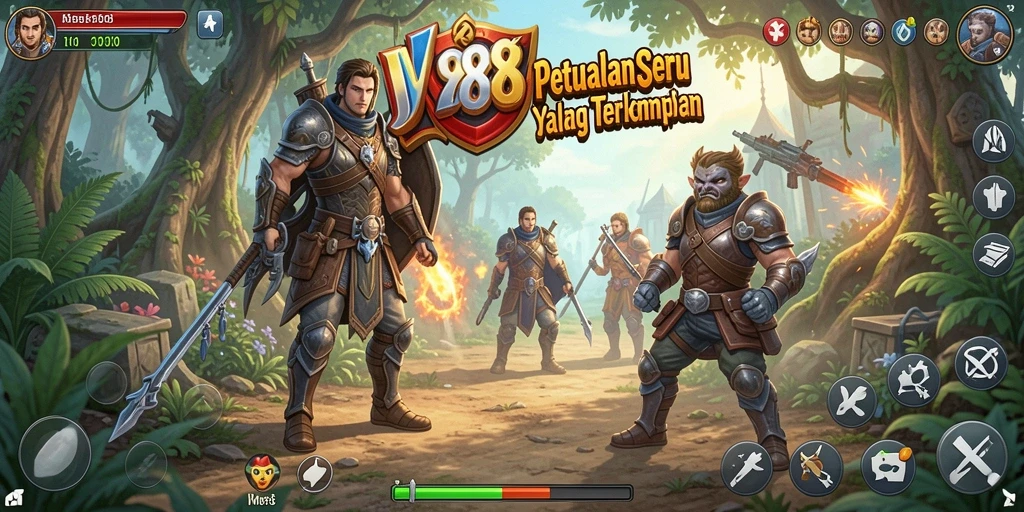 Screenshot menunjukkan momen epik dalam gameplay petualangan.