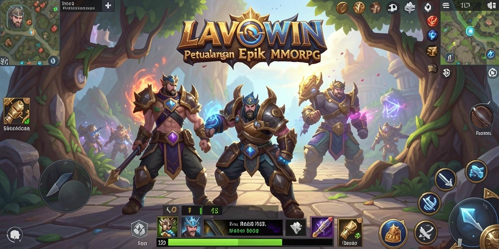 Screenshot menampilkan gameplay LAVOWIN yang mendebarkan dan grafis menawan.