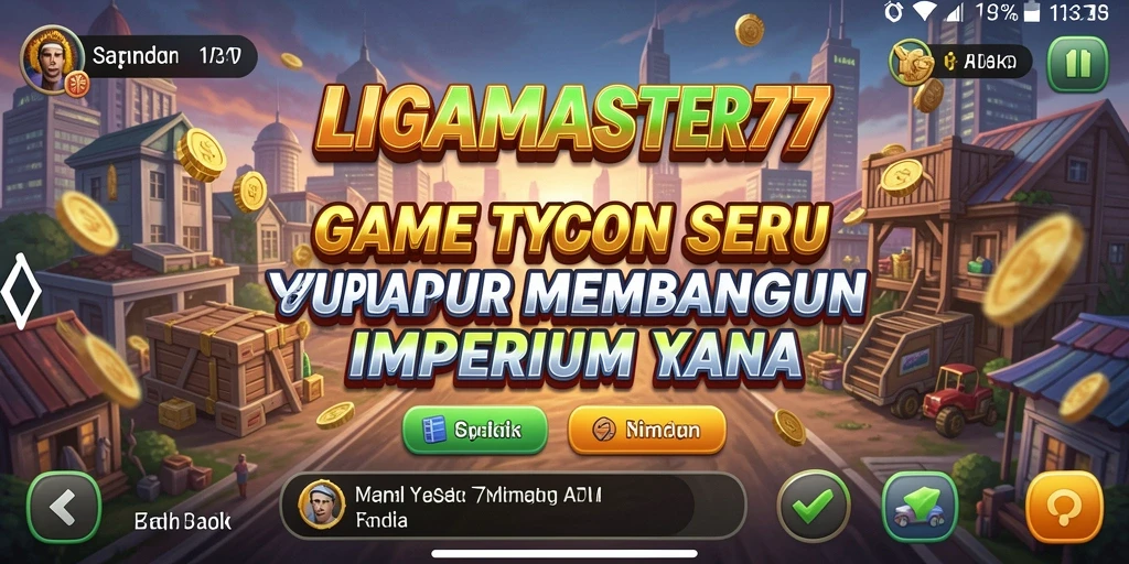 Gameplay LIGAMASTER77 yang seru dengan grafik menawan.