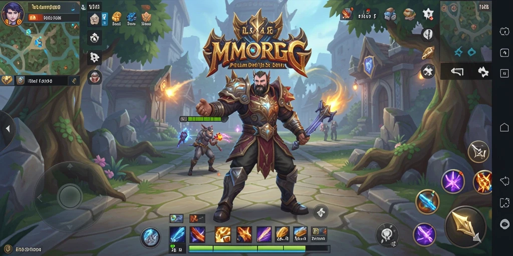 Screenshot OLX128 menampilkan aksi seru dalam pertarungan MMORPG.