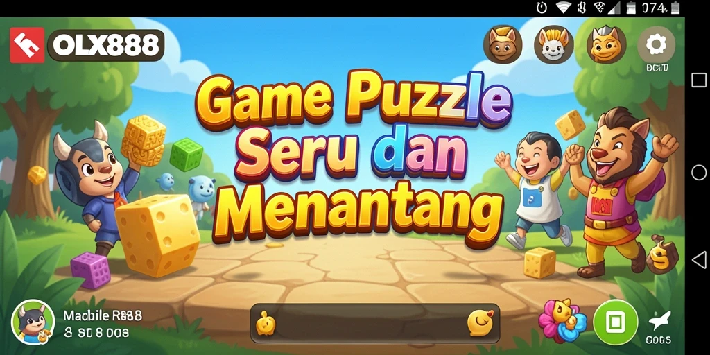 Gameplay <strong>OLX888</strong> yang menantang dan menarik dalam bentuk puzzle.