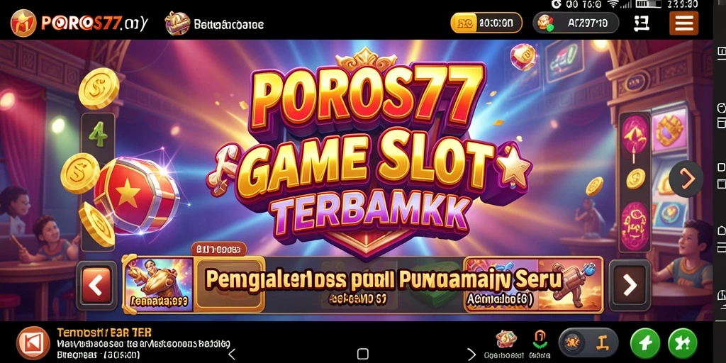 Tampilan menarik dari gameplay Slot di POROS77 yang menggembirakan.