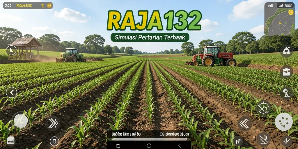 Tampilan gameplay menarik RAJA132 dengan aktivitas pertanian.