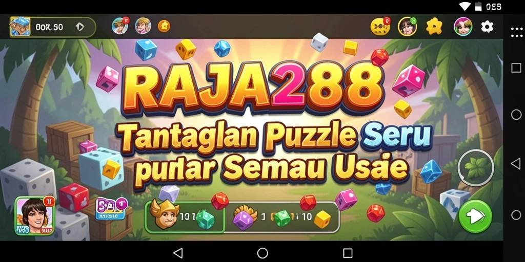 Screenshot RAJA288 menampilkan gameplay puzzle yang seru.