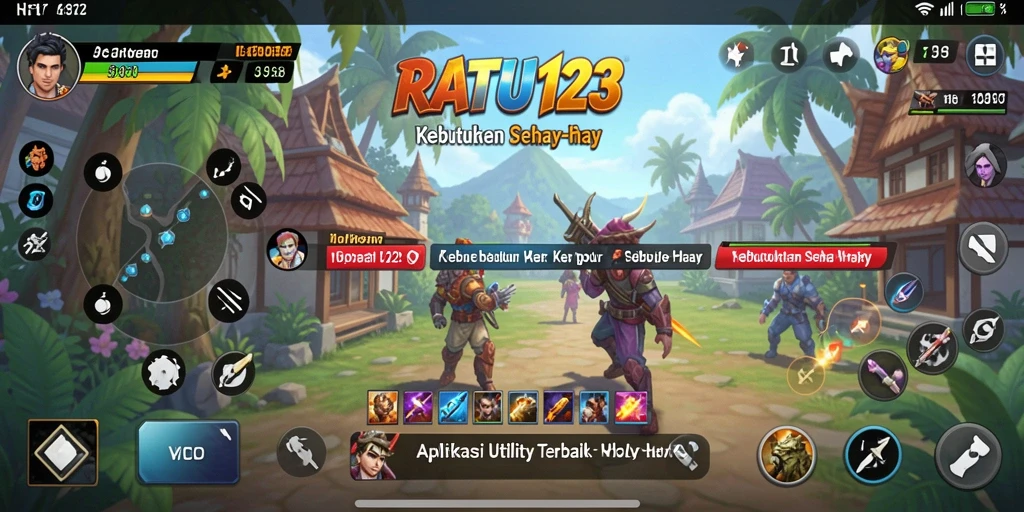 Tampilan antarmuka utama RATU123 yang intuitif dan menarik.